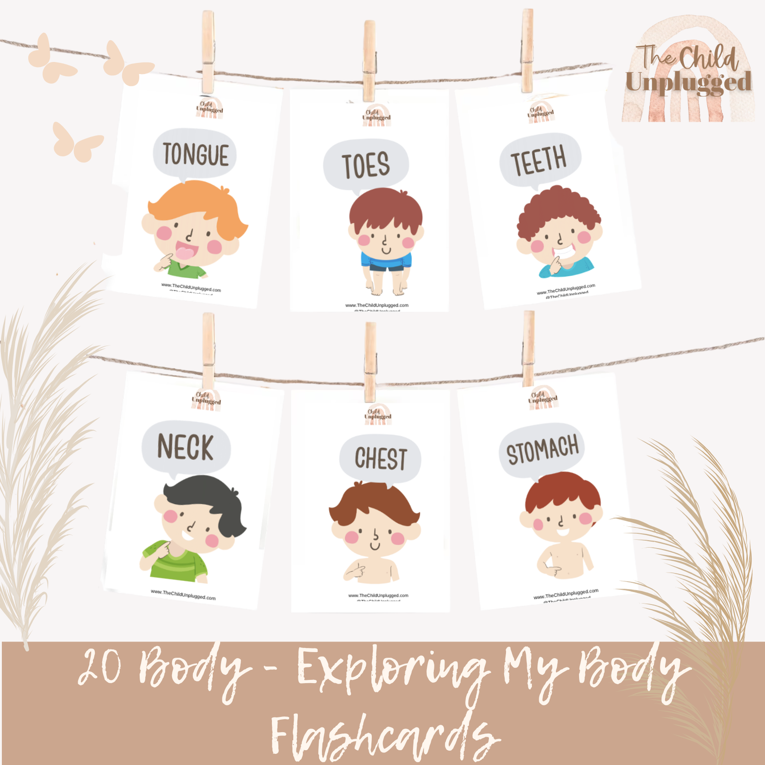 Downloads: Exploring My Body Cards-3 Pages