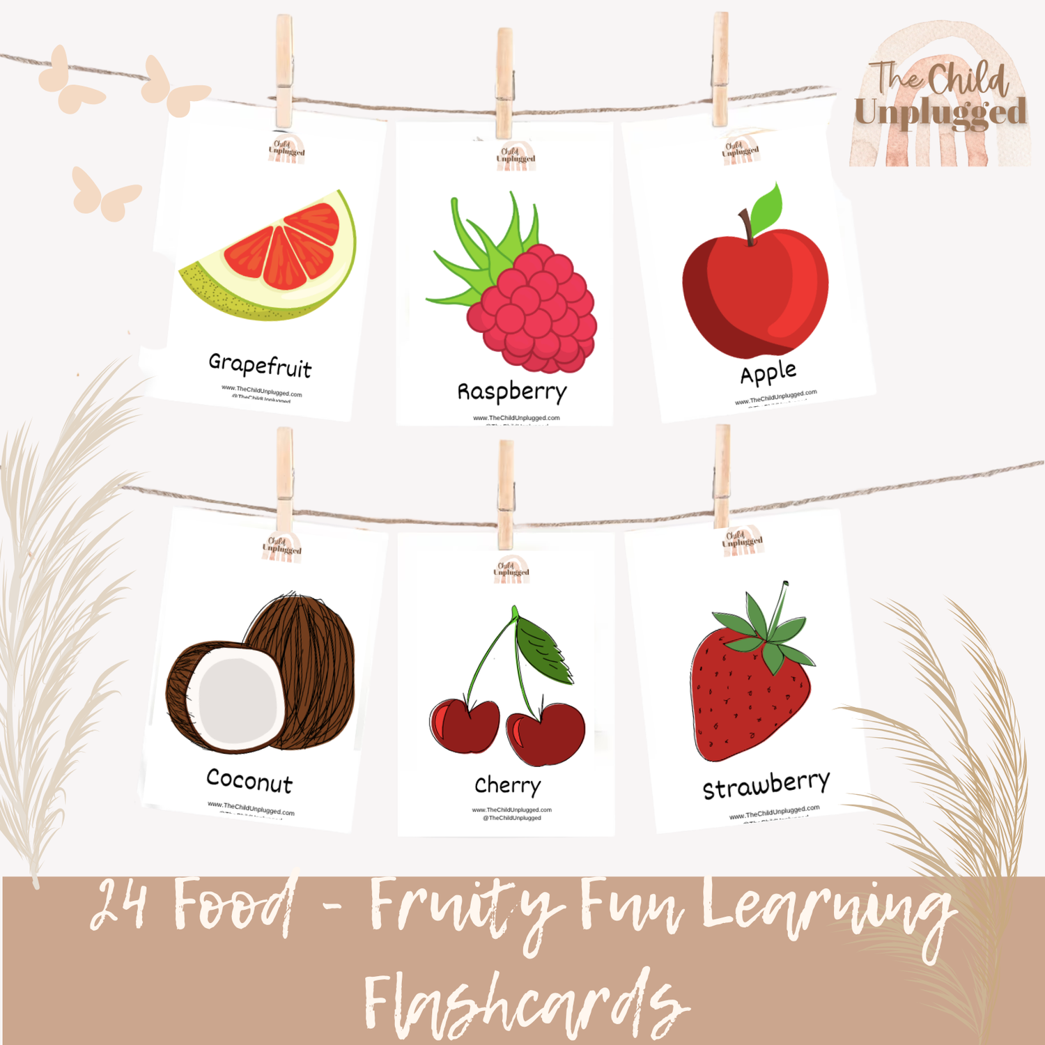 Fruity Fun Learning Cards