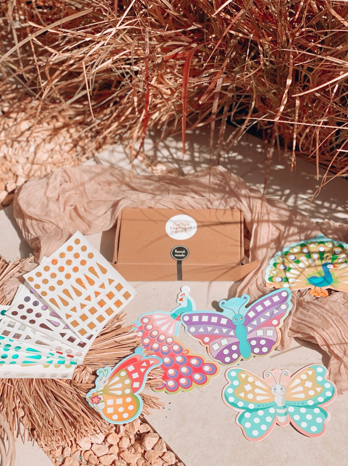 Mirror Mosaic Activity Box - Butterfly &amp; Peacock