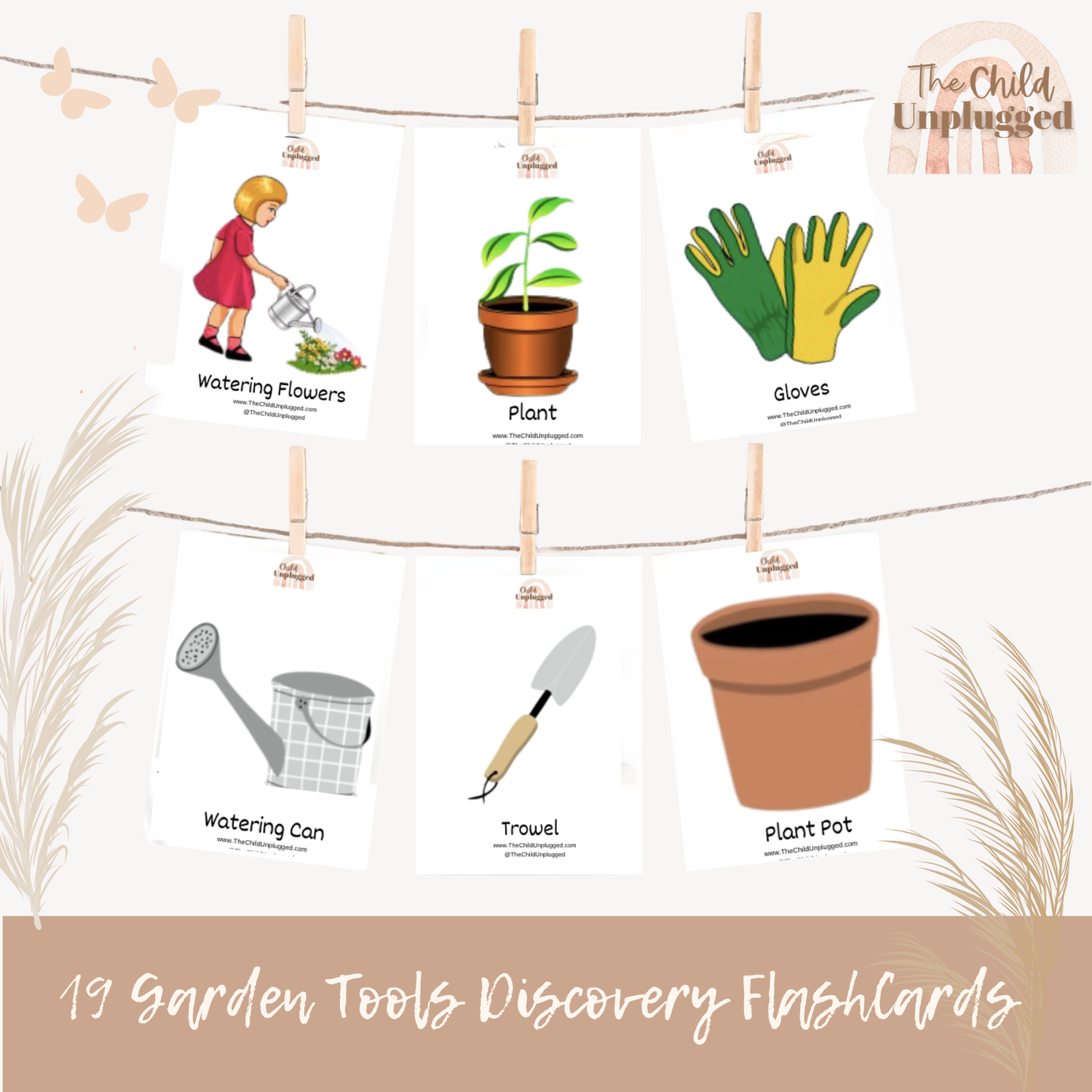 Downloads: Garden Tools Discovery Cards