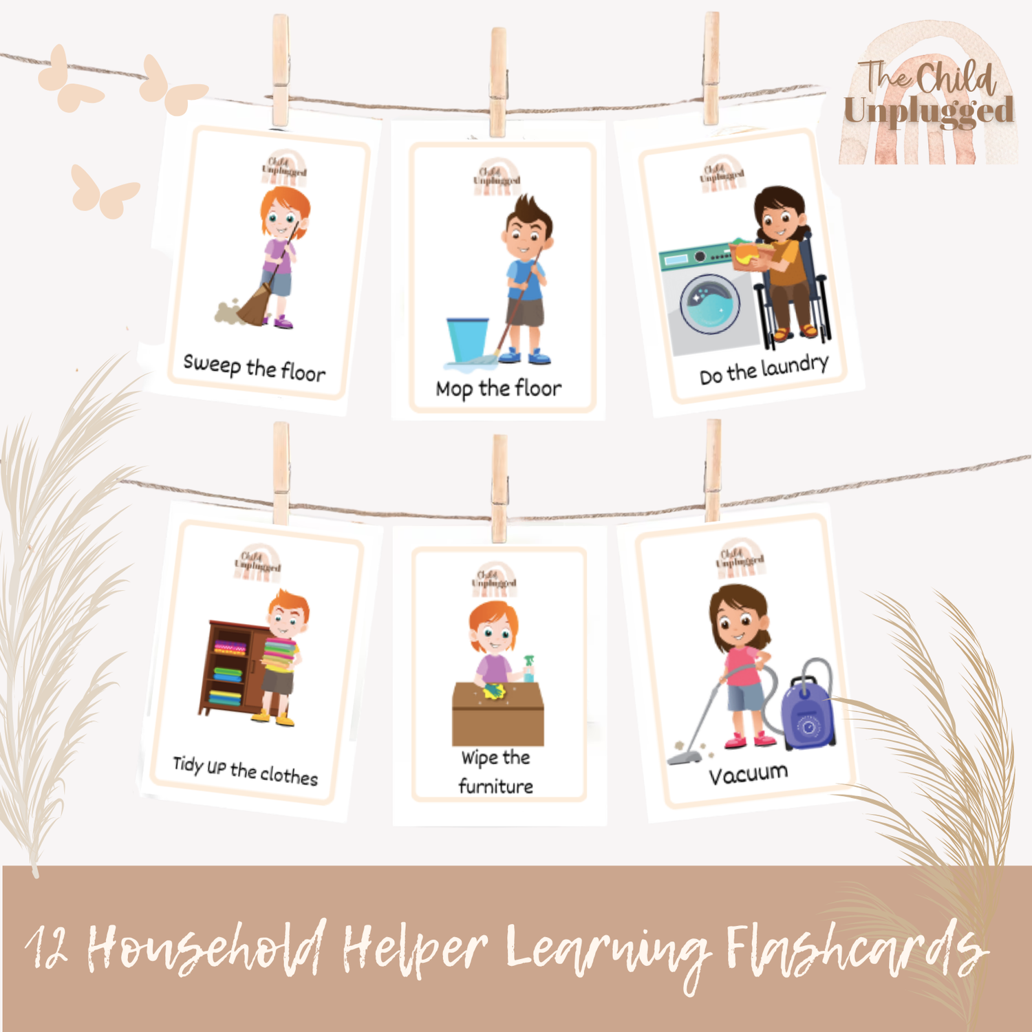 Household Helper Learning Cards