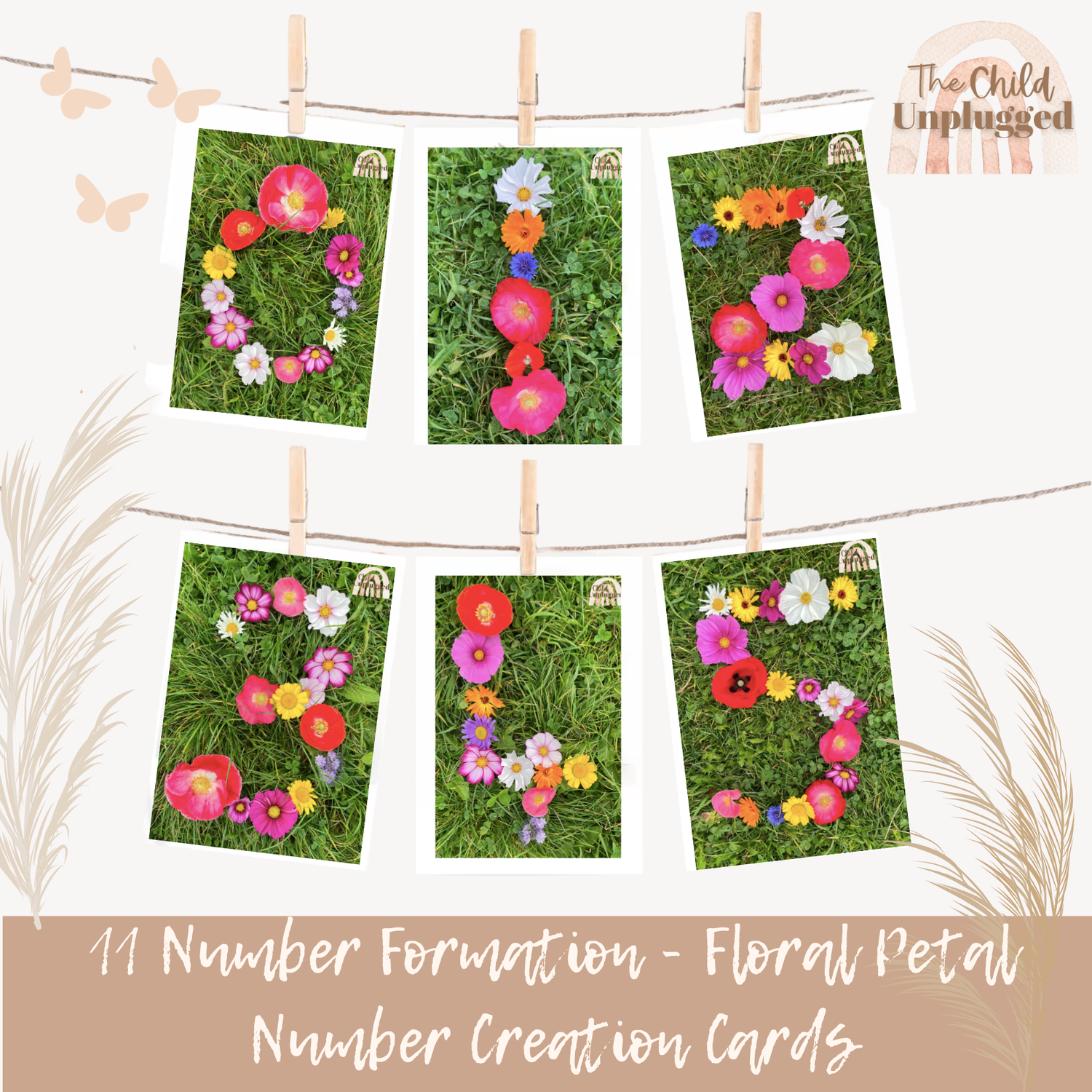 Downloads: Floral Petal Number Creation Cards-6 Pages