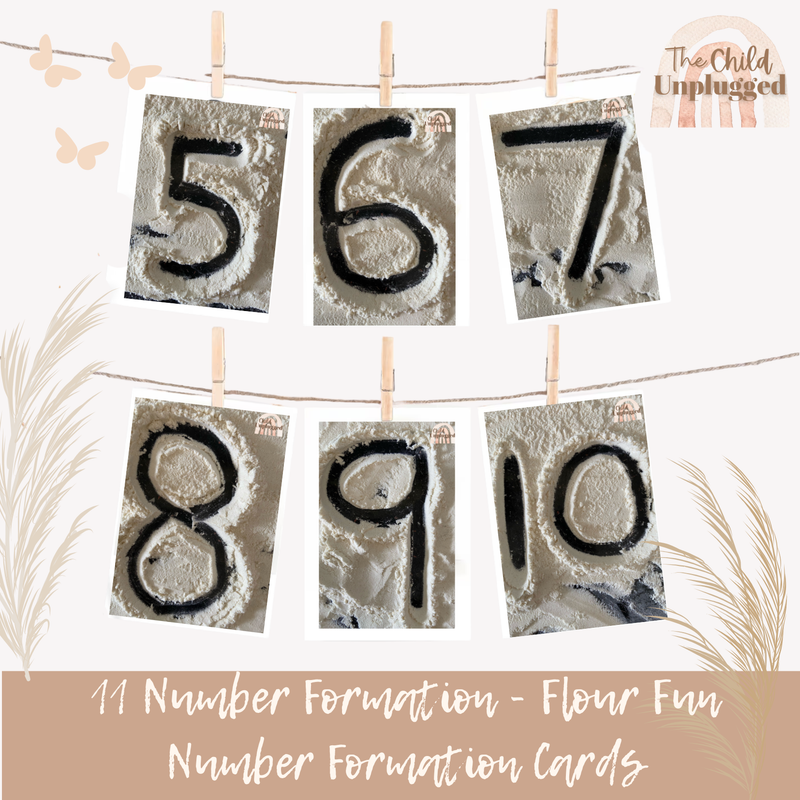 Downloads: Flour Fun Number Formation Cards