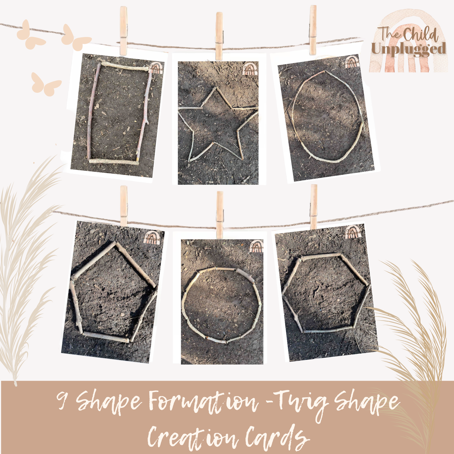 Shape Formation -Twig Shape Creation Cards