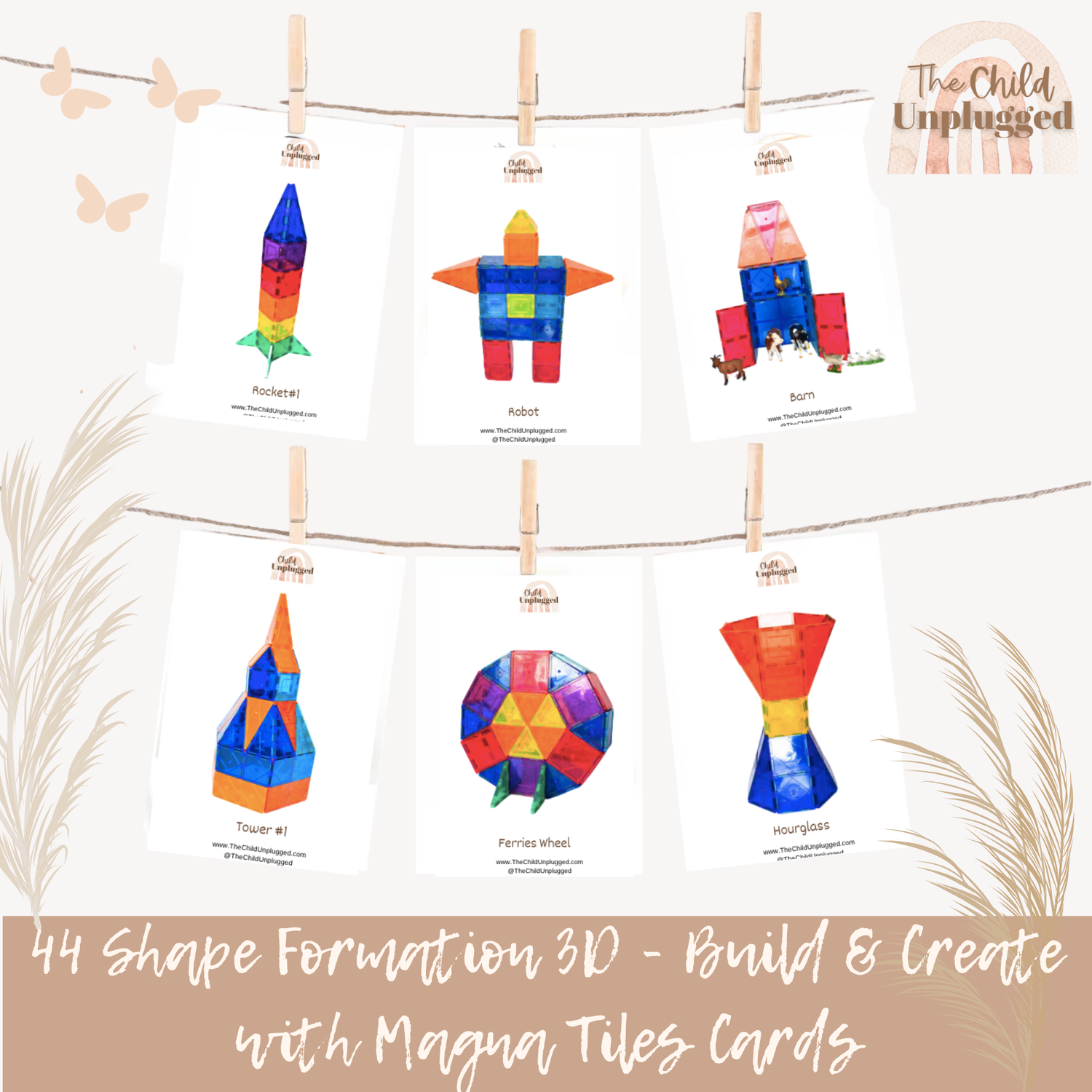 Download: Build &amp; Create with Magna Tiles Cards-  3D-22 Pages