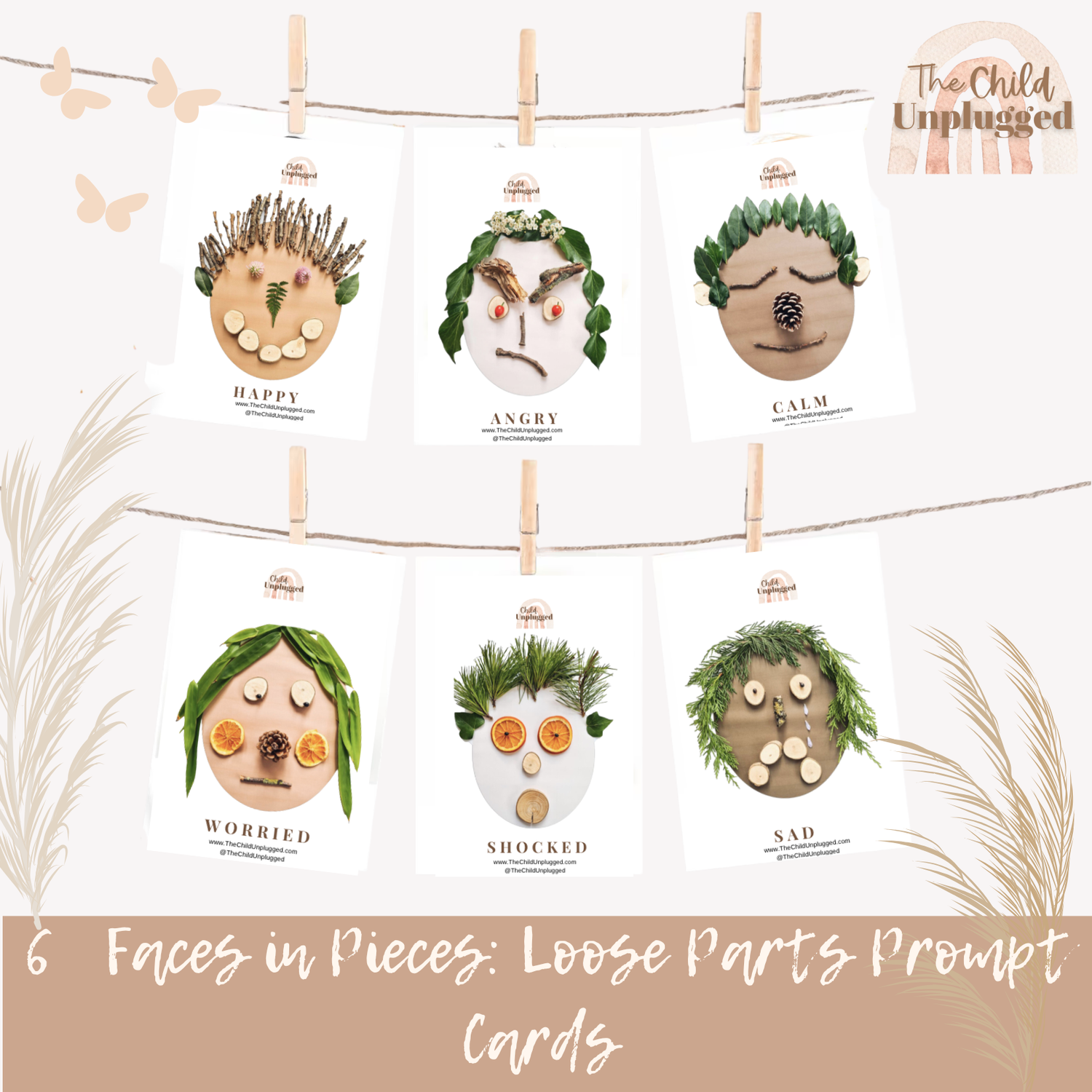 Faces in Pieces: Loose Parts Prompt Cards