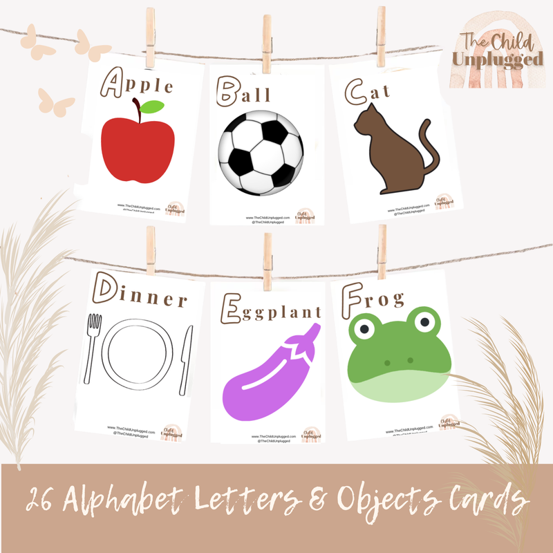 Alphabet Letters &amp; Objects Cards