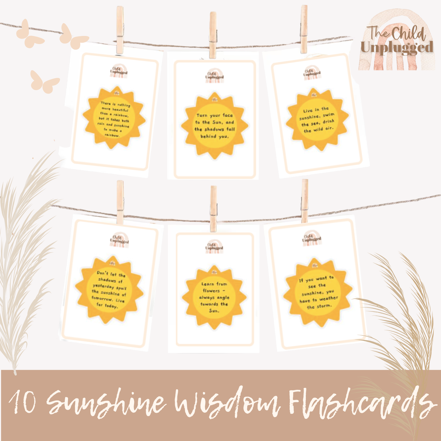 Download: Sunshine Wisdom Cards-5 Pages