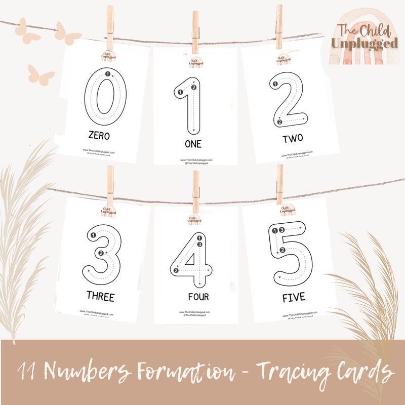 Download: Prompt Cards - Numbers Formation - Tracing