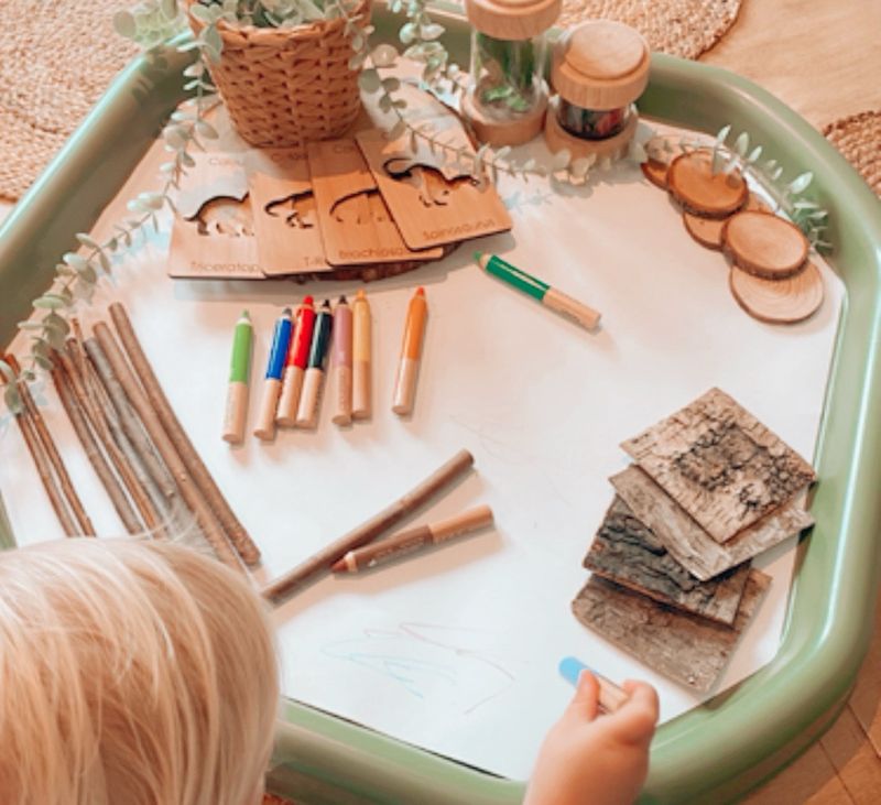 Mini Sensory Tuff Tray (70cm)  - Green