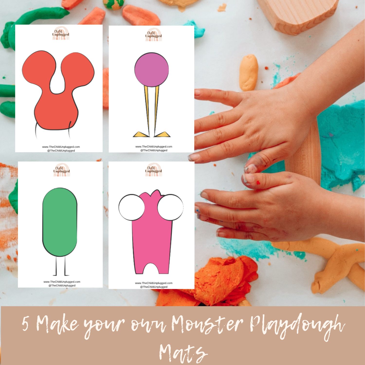 Make your own Monster Playdough Mats