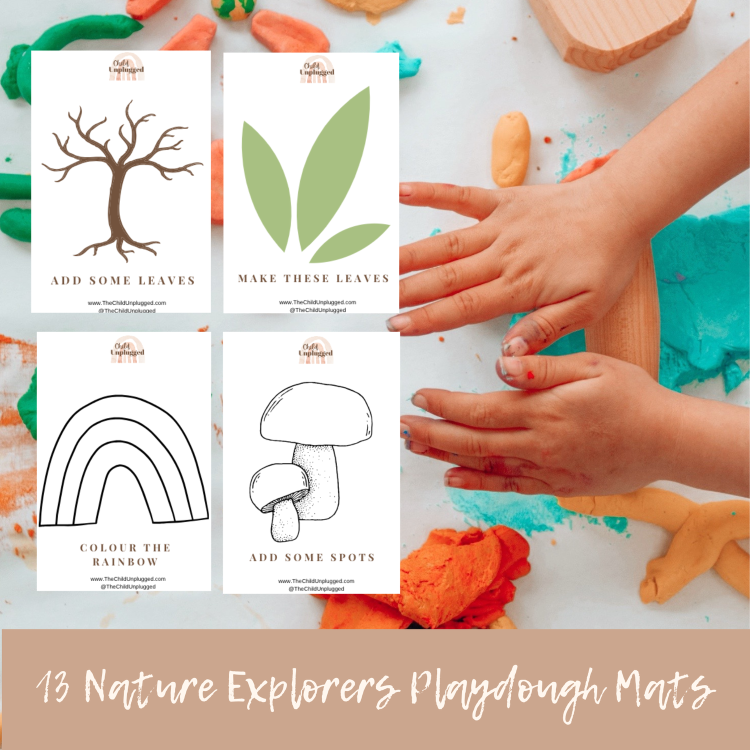 Nature Explorers Playdough Mats
