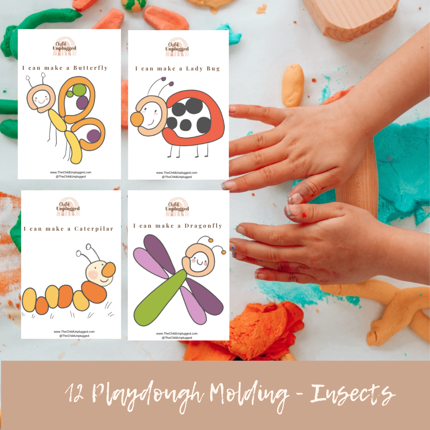 Playdough Molding - Insects