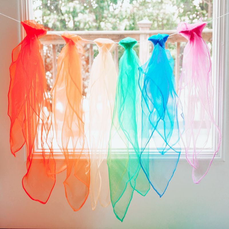 Baby Rainbow Scarves - Pack of 6