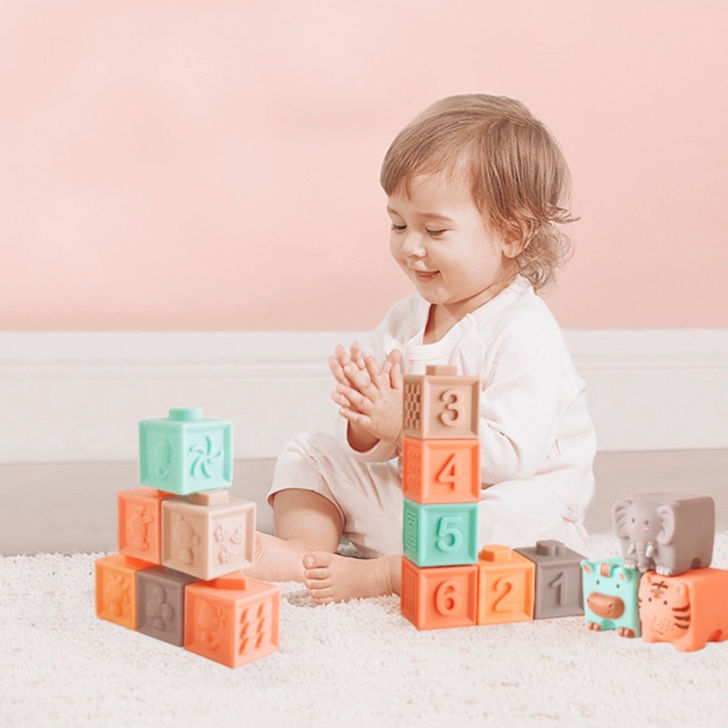Sensory Teether Blocks - Pack of 12 Sensory Teether Blocks - Pack of 12