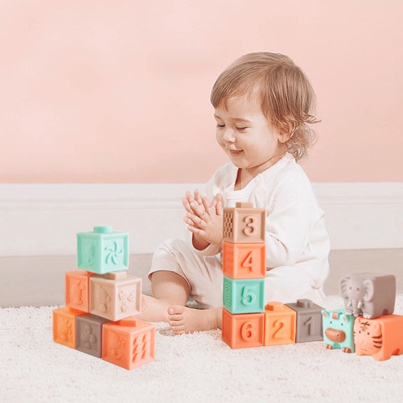 Sensory Teether Blocks - Pack of 12
