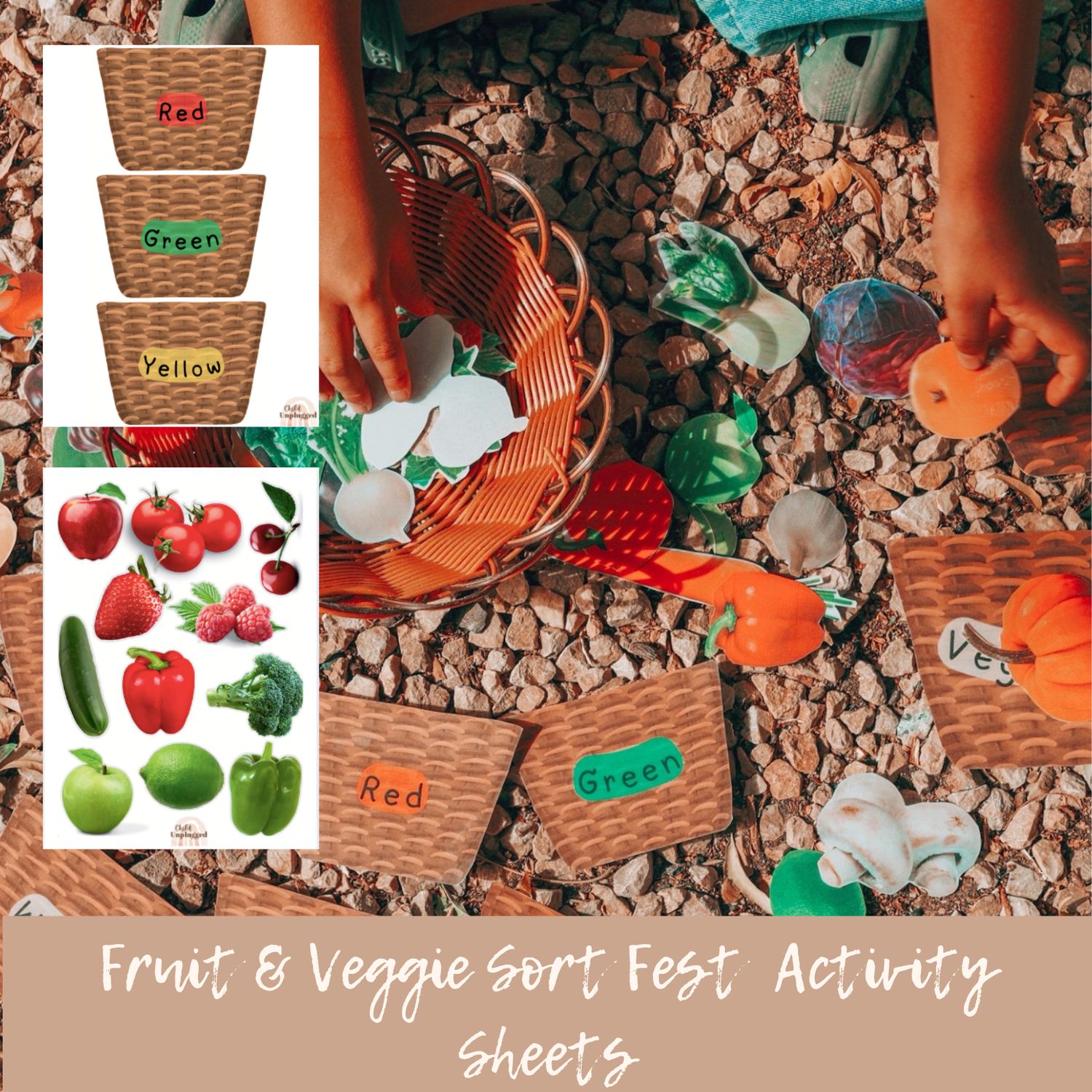 Downloads: Children&#39;s Activity Sheets -Fruit &amp; Veggie Sort Fest - 7 Activities
