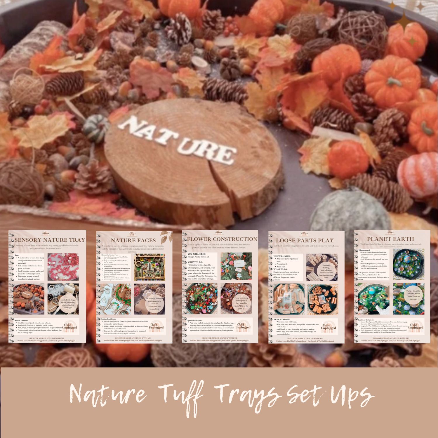 Downloads: Nature - Tuff Tray Set Ups - 14 pages