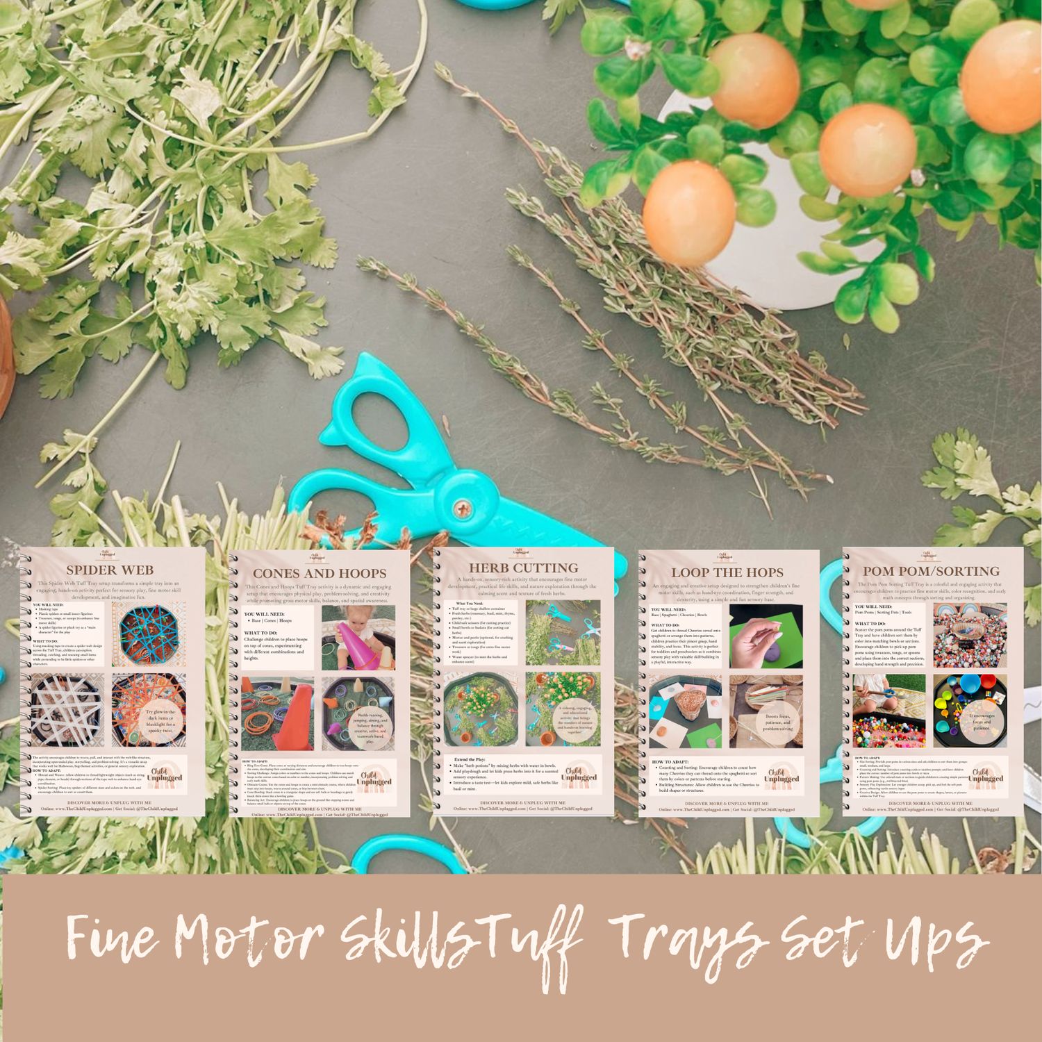 Downloads: Fine Motor Skills - Tuff Tray Set Ups - 13 pages