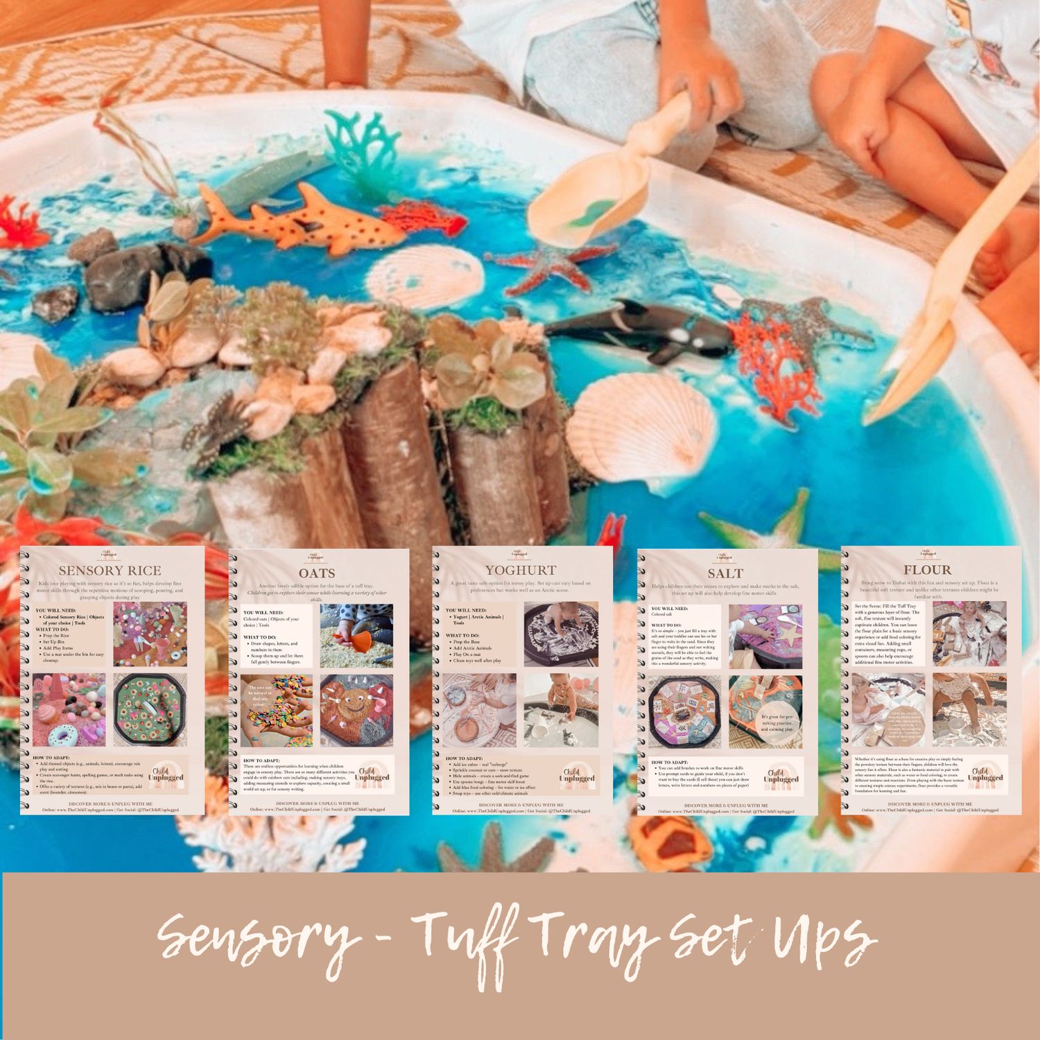 Downloads: Sensory - Tuff Tray Set Ups -22 Pages