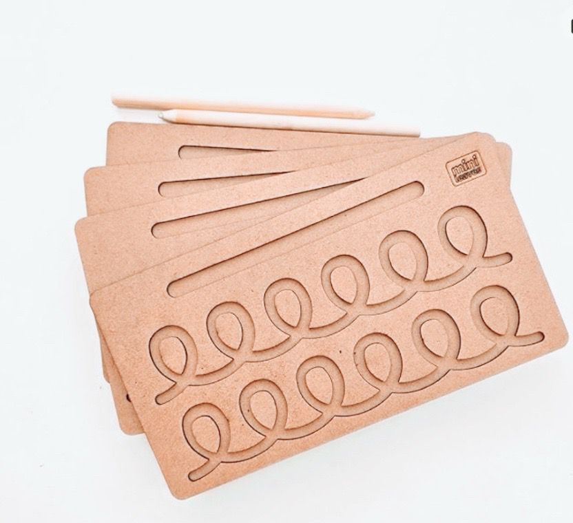 Trace Trails: Wooden Pre-Writing Board Set