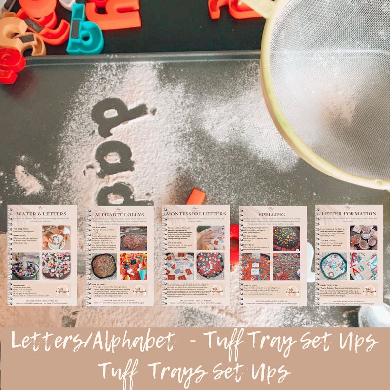 Downloads: Letters/Alphabet- Tuff Tray Set Ups - 9 pages