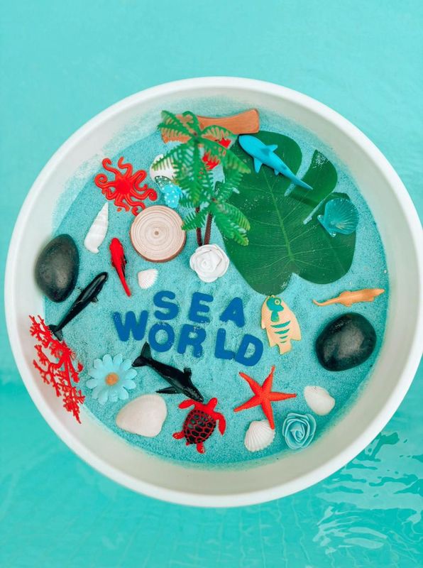 Sea World Sensory Kit - Sea Salt Base with Fish