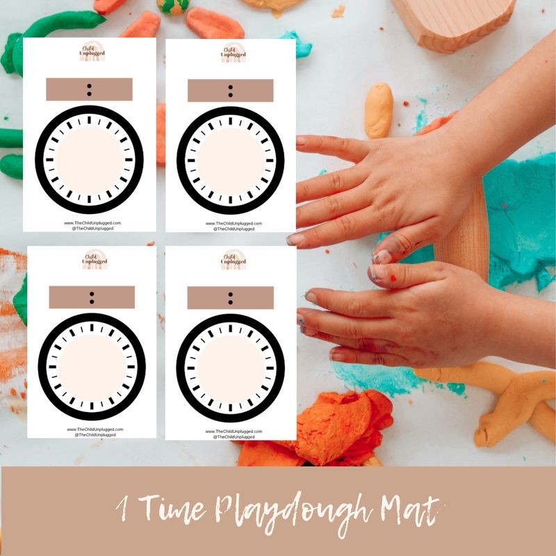 Playdough Mat - Time