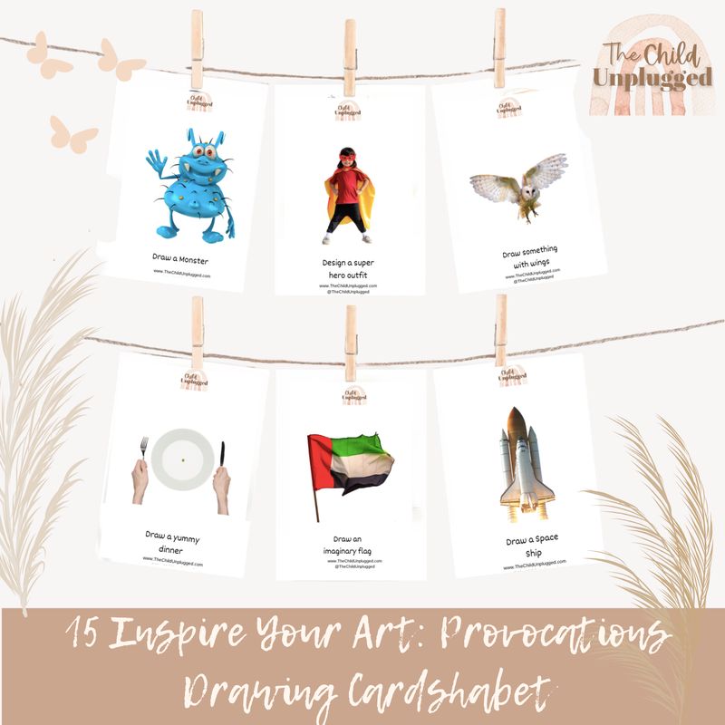 Download:  Inspire Your Art: Provocations Drawing Cards-8 Pages