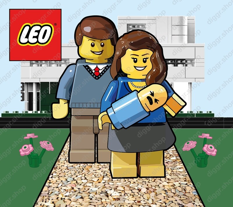 Geboortekaartje Lego 3 (706)