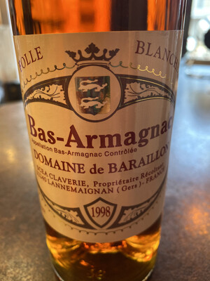 Bas-Armagnac Domaine De Baraillon 1998 Folle Blanche 43% 70CL