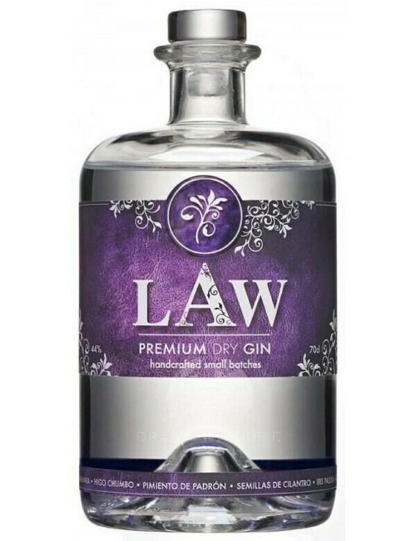 LAW Premium Dry Gin 44% 70CL