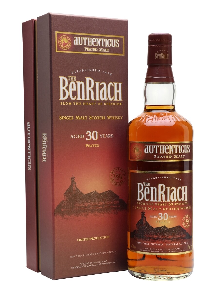 BenRiach 30 Years Authenticus Peated Malt 46% 70CL