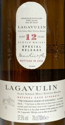Lagavulin 12 Years Bottled in 2011 57.5% 70CL