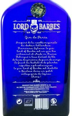 Lord Of Barbes Gin (Bio) 50% 0.5L
