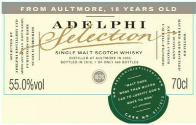 Aultmore 18 Years Adelphi 55.0% 70CL