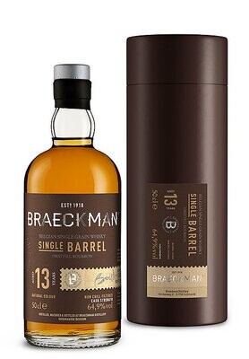 Braeckman Single Barrel 13 Years Bourbon 64.9% 50CL
