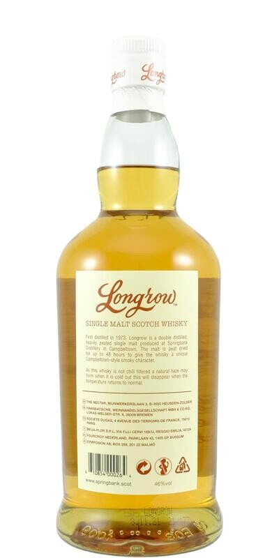 Longrow Peated Single Malt 46% 70CL