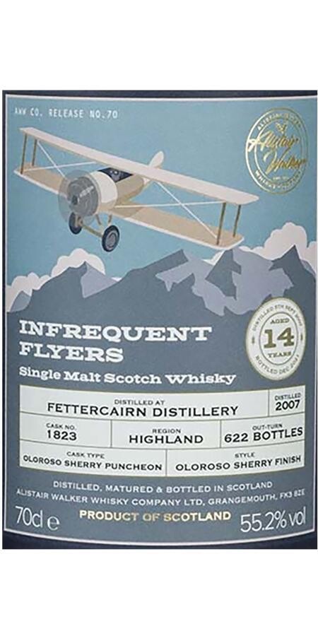 FetterCairn 2007 14 Years Infrequent Flyers 55.2% 70CL