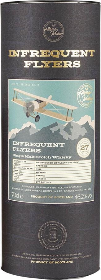 Speyside 27 46.2% Years Infrequent Flyers 70CL