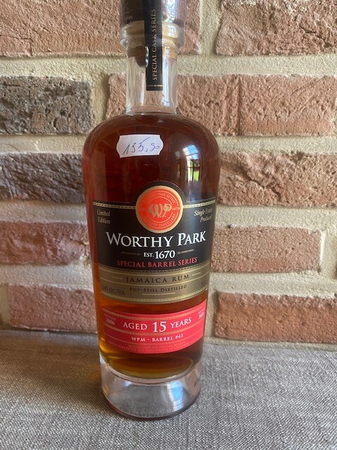 Worthy Park 15 Years Special Barrel Series 54% 70CL