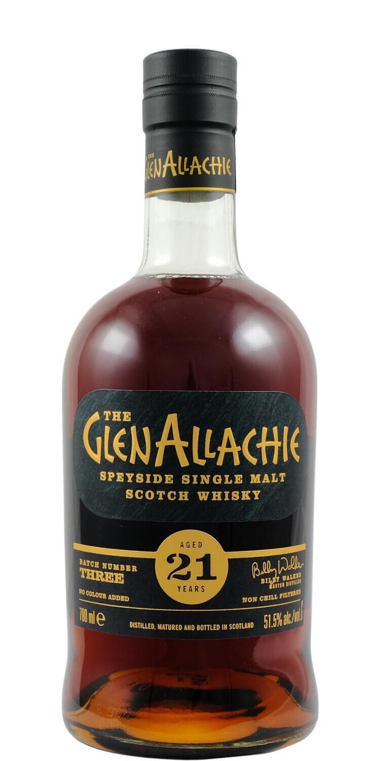 GlenAllachie 21 Years Cask Stenght Batch Number Three 51.5% 70Cl