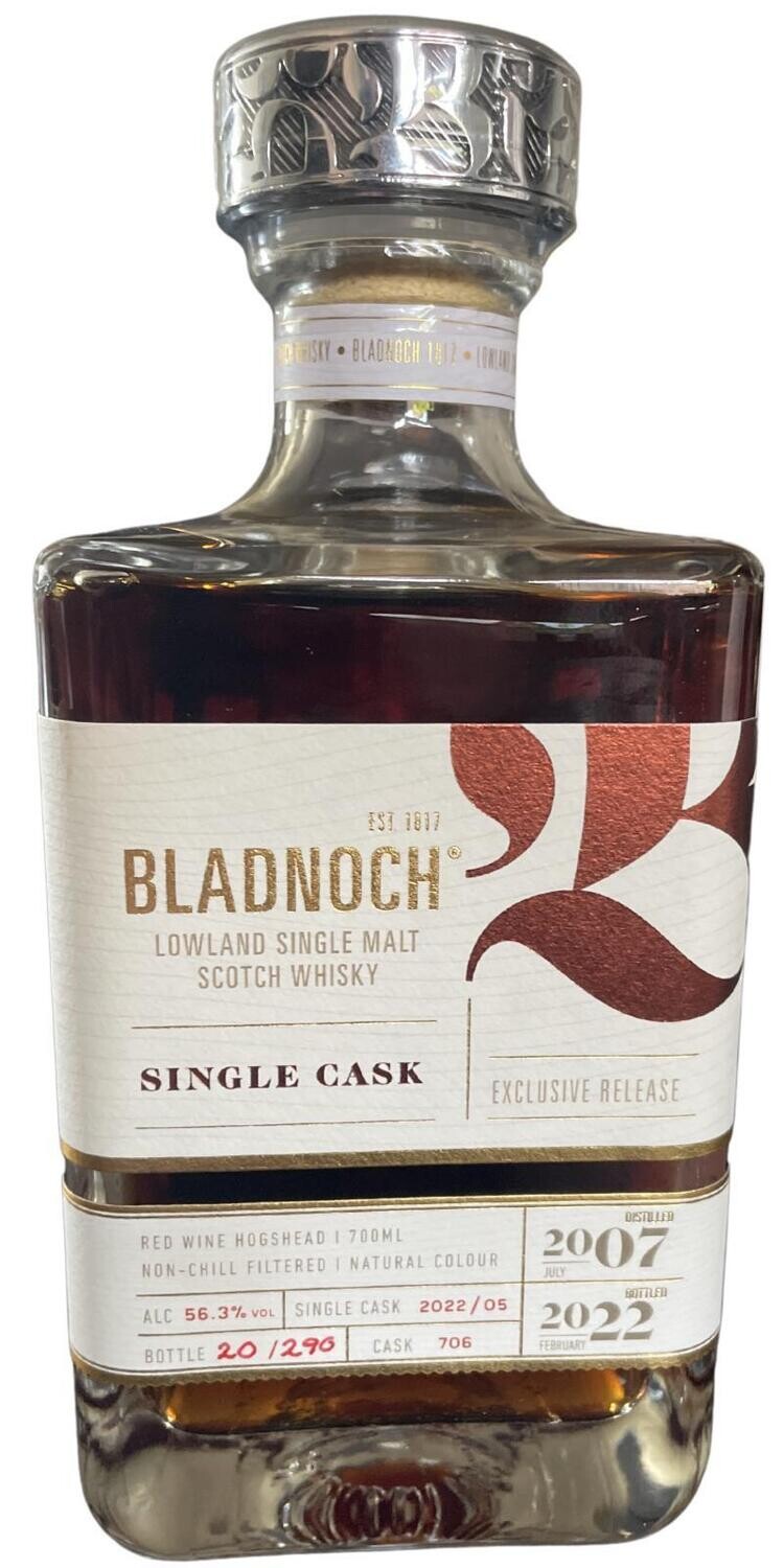 Bladnoch Single Cask 2007 56.3% 70CL