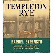 Templeton Rye Barrel Strenght 56.55% 70Cl