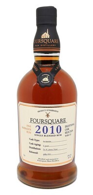 Foursquare 2010 Single Blend Rum 60% 70Cl