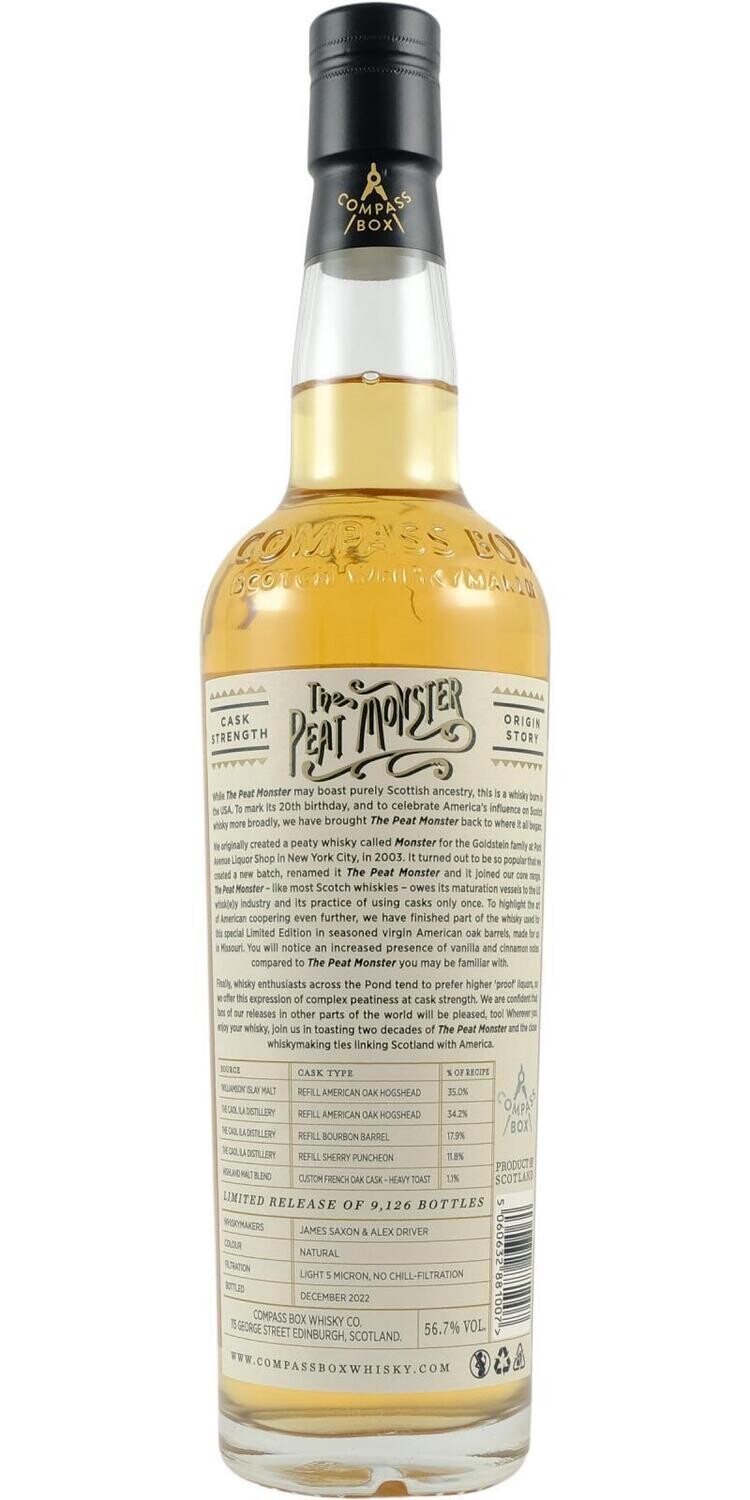 Compass Box The Peat Monster Cask Strenght 56.7% 70Cl