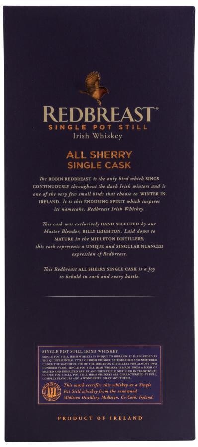 RedBreast Single Pot Still All Sherry Single Cask 17 Years 59.5% 70Cl