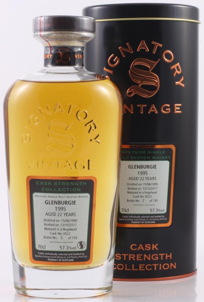 Glenburgie 1995 22 Years old Signatory Vintage Cask Strenght Collection 57.3% 70Cl