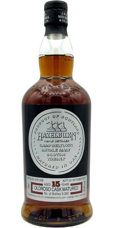 Hazelburn 15 Years Oloroso Cask Matured 55.8% 70Cl