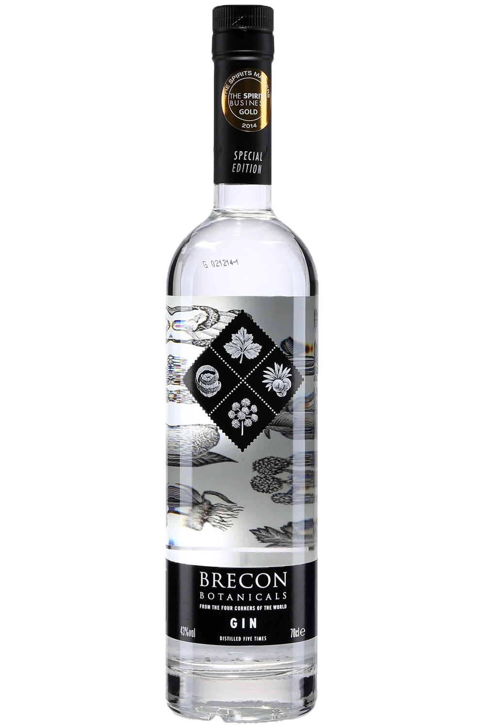 Brecon Botanicals Gin 43% 70Cl